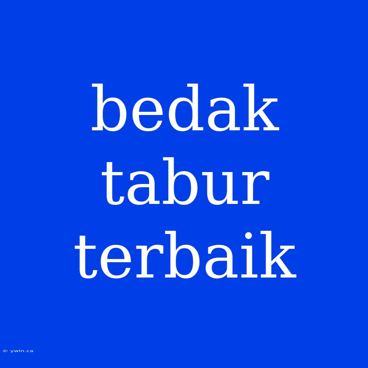 Bedak Tabur Terbaik