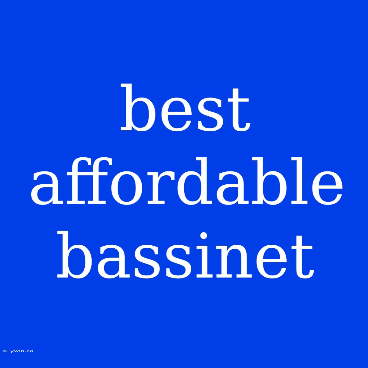 Best Affordable Bassinet