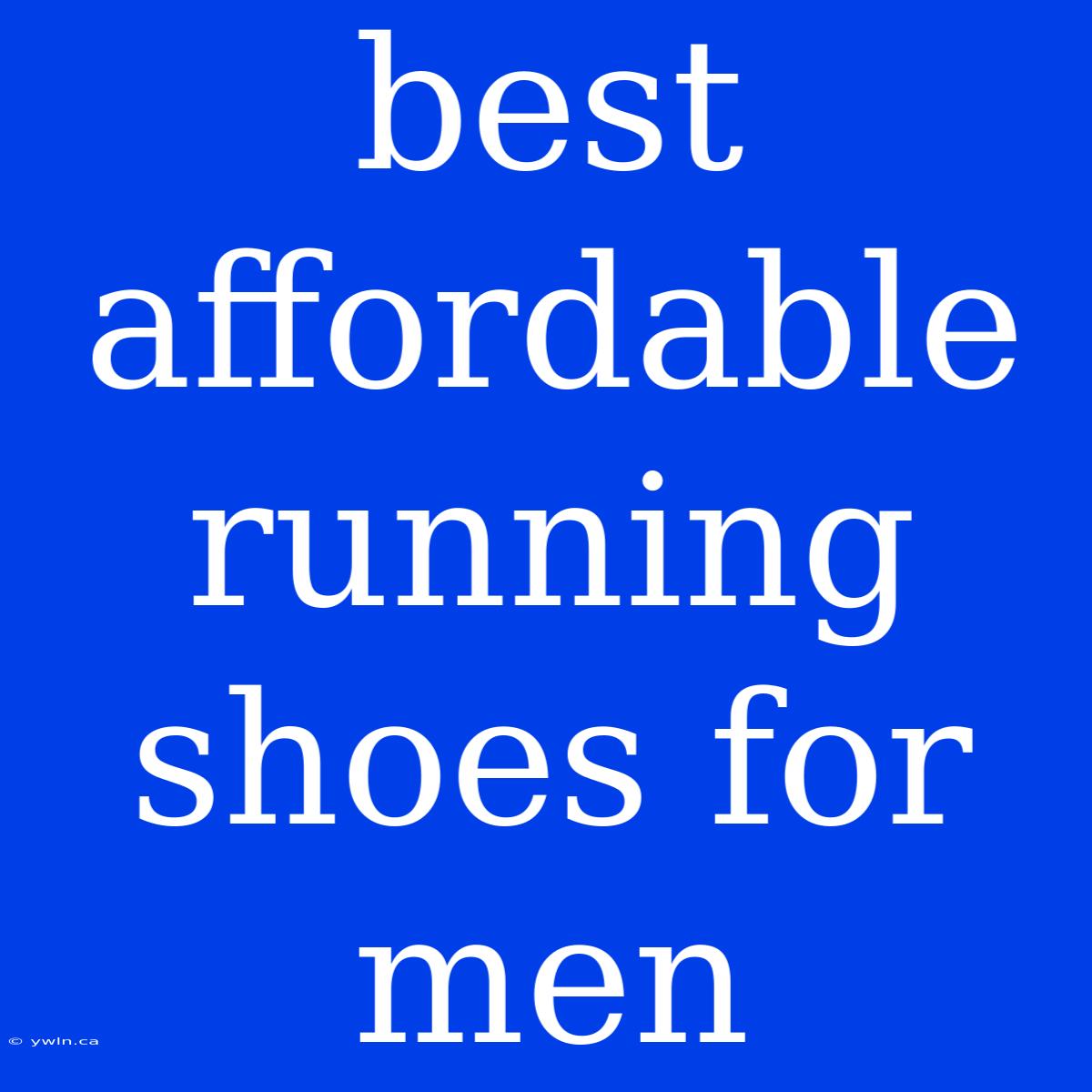 Best Affordable Running Shoes For Men