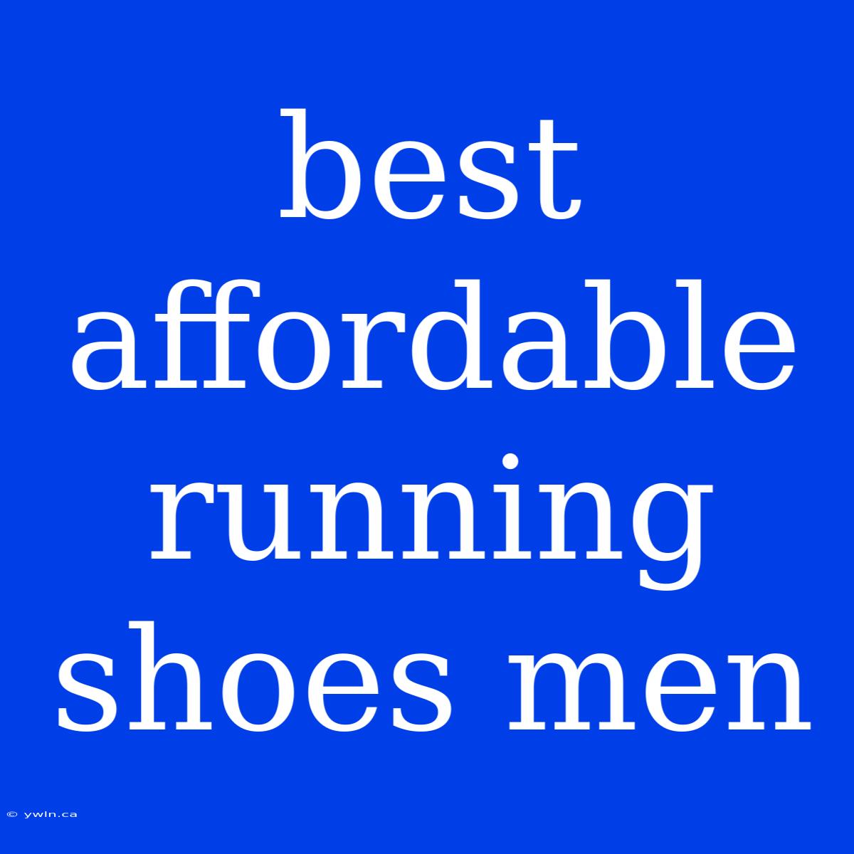 Best Affordable Running Shoes Men