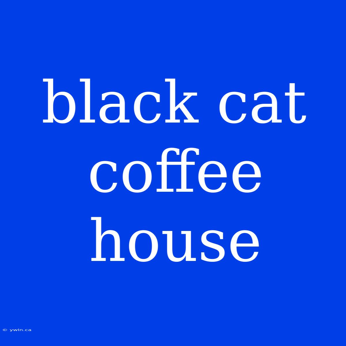 Black Cat Coffee House