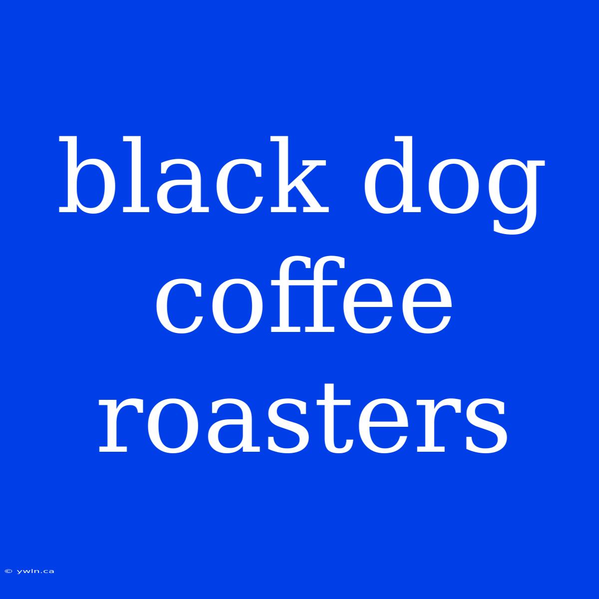 Black Dog Coffee Roasters