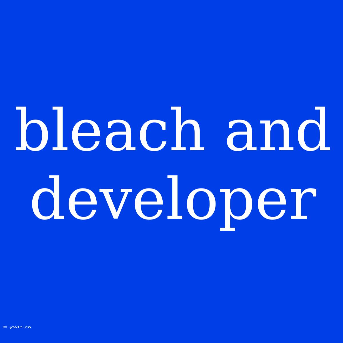 Bleach And Developer