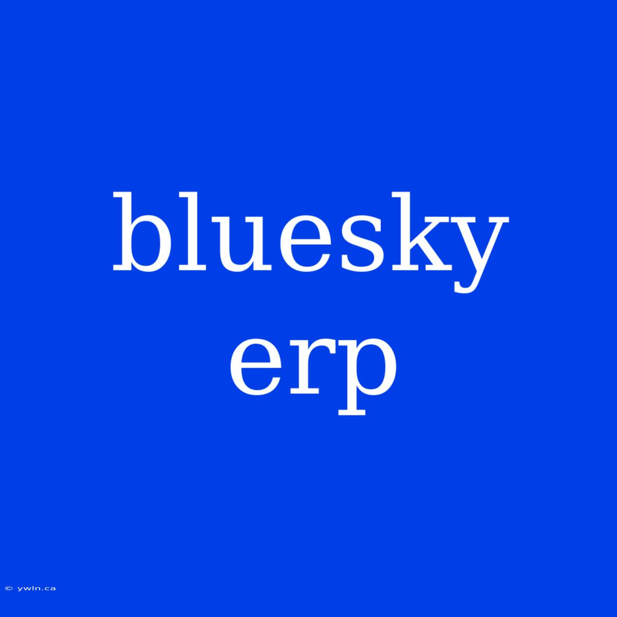 Bluesky Erp