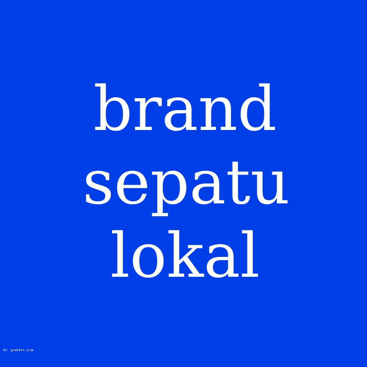 Brand Sepatu Lokal