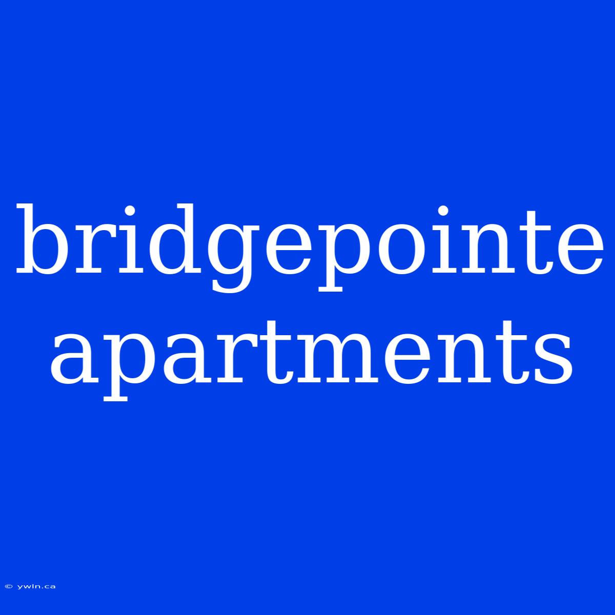 Bridgepointe Apartments