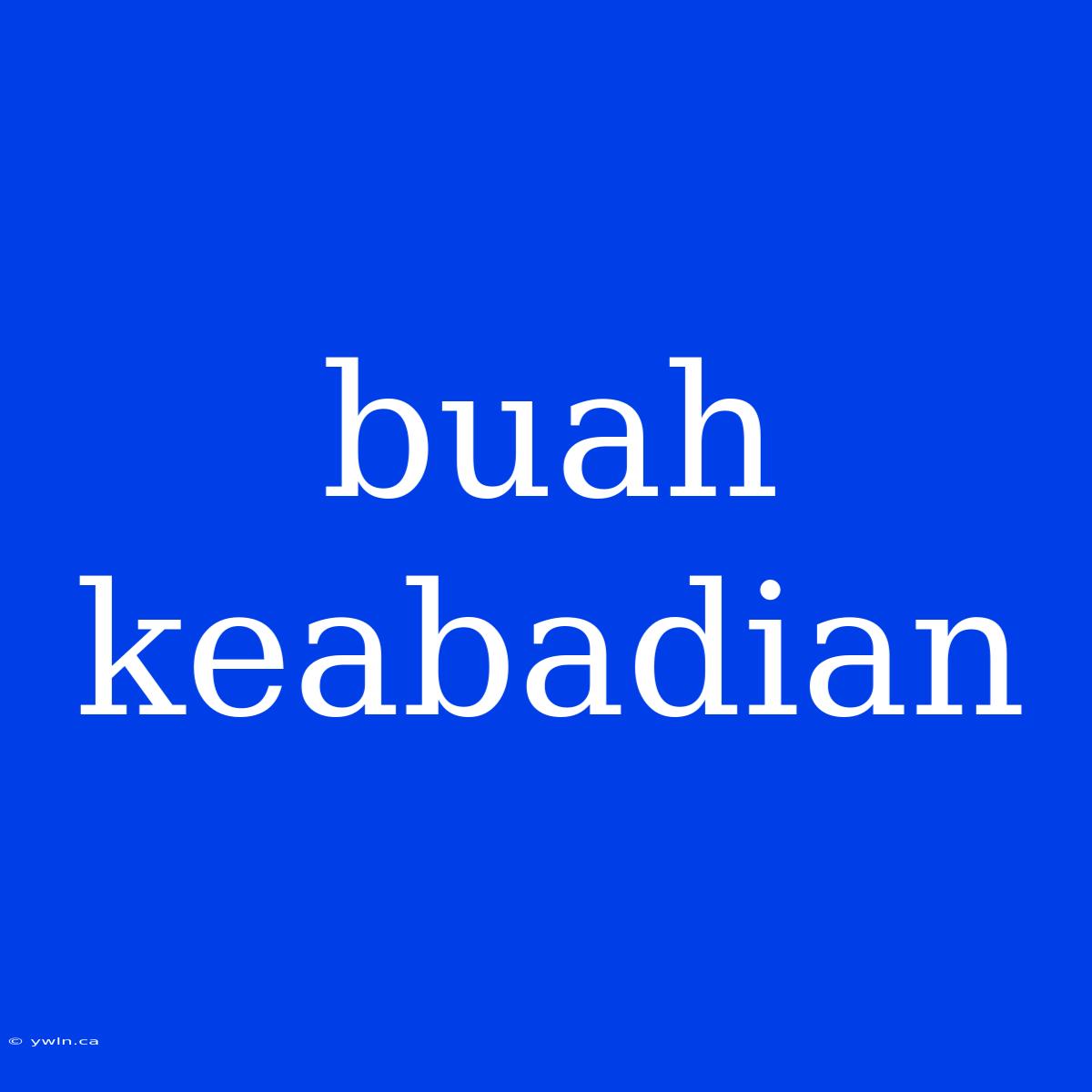 Buah Keabadian