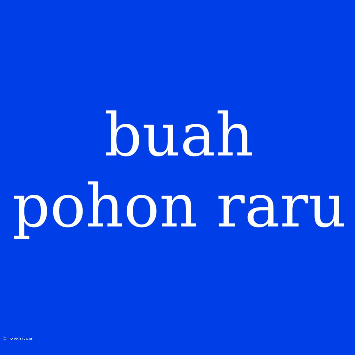 Buah Pohon Raru