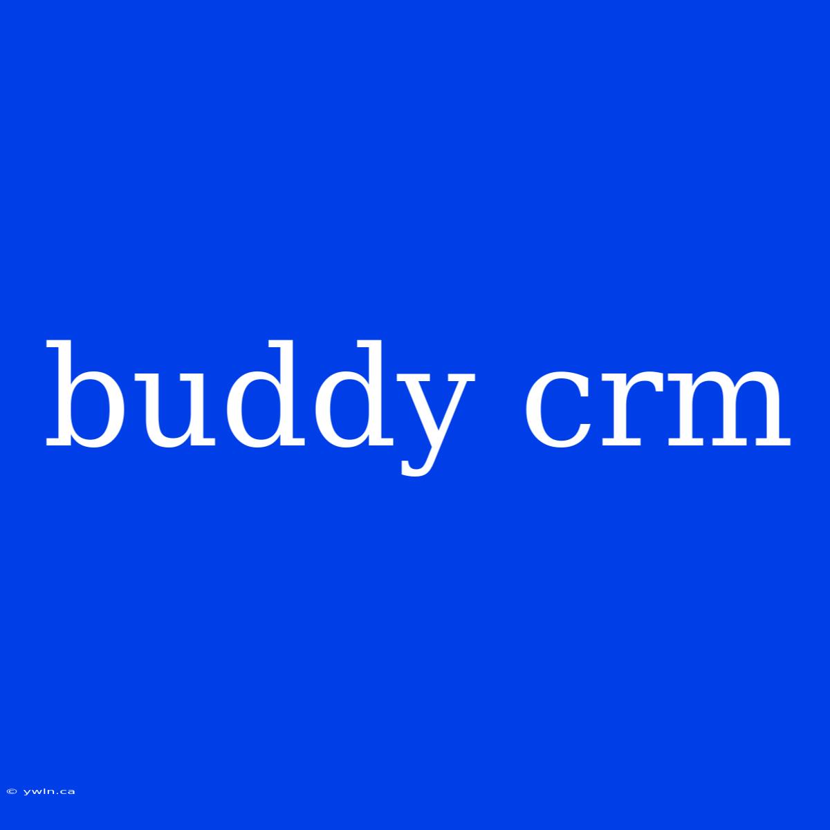 Buddy Crm