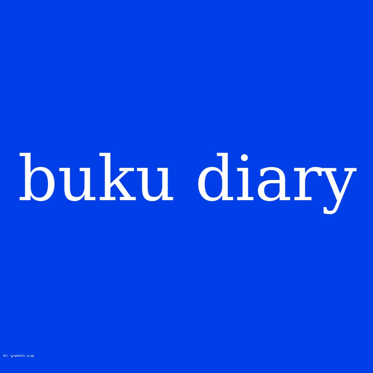 Buku Diary