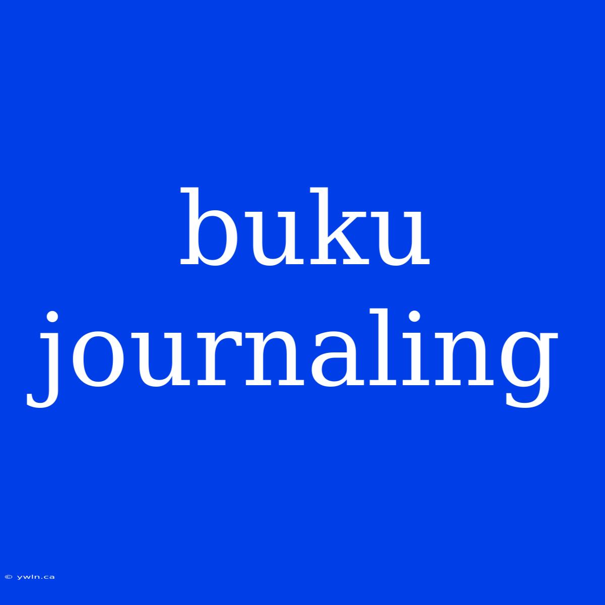 Buku Journaling