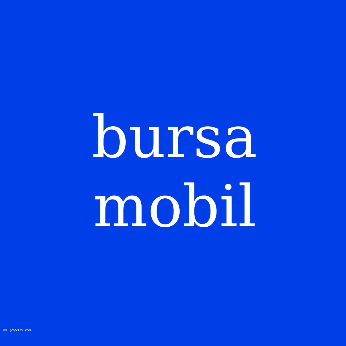 Bursa Mobil