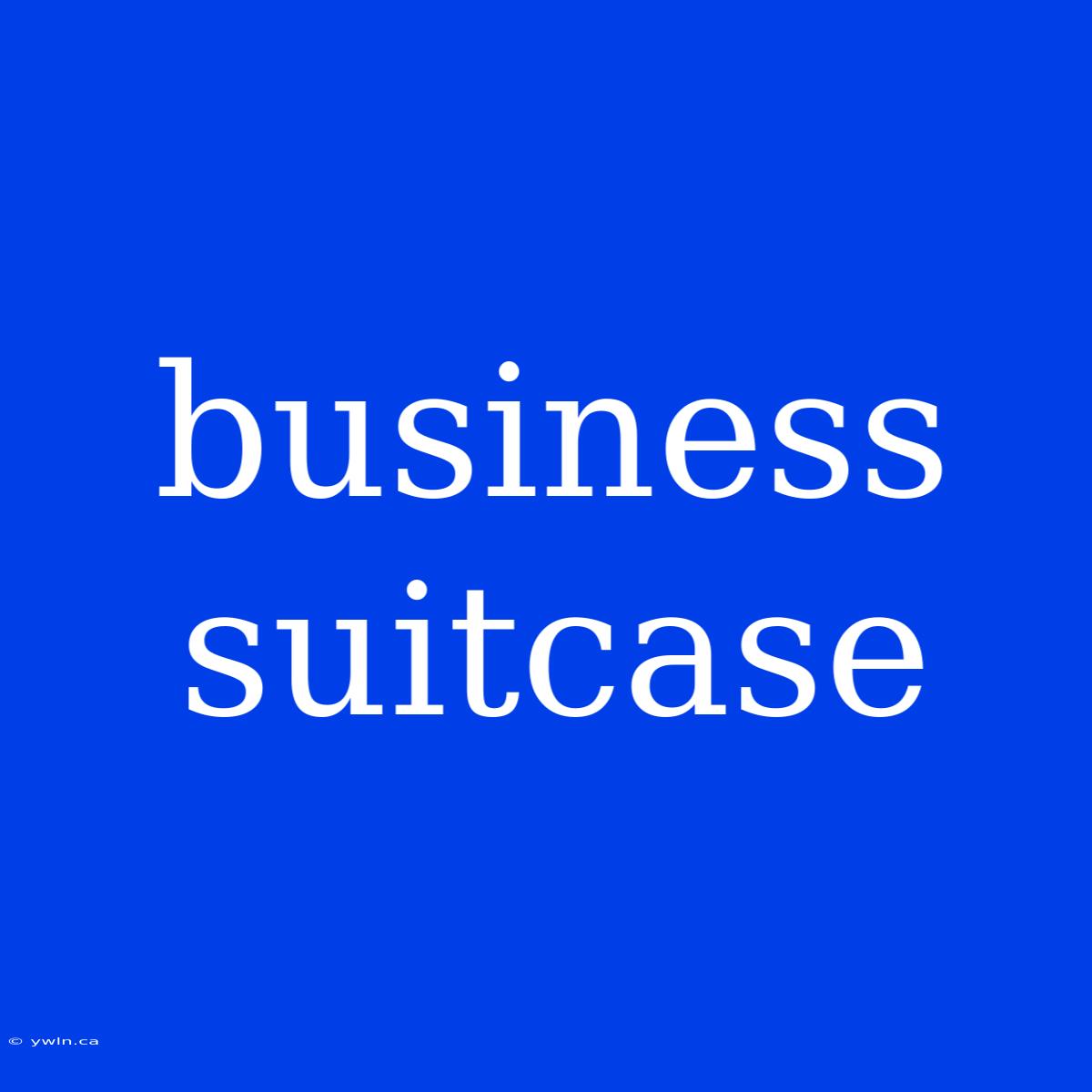 Business Suitcase