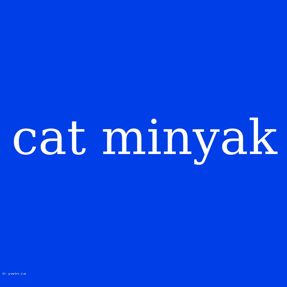 Cat Minyak