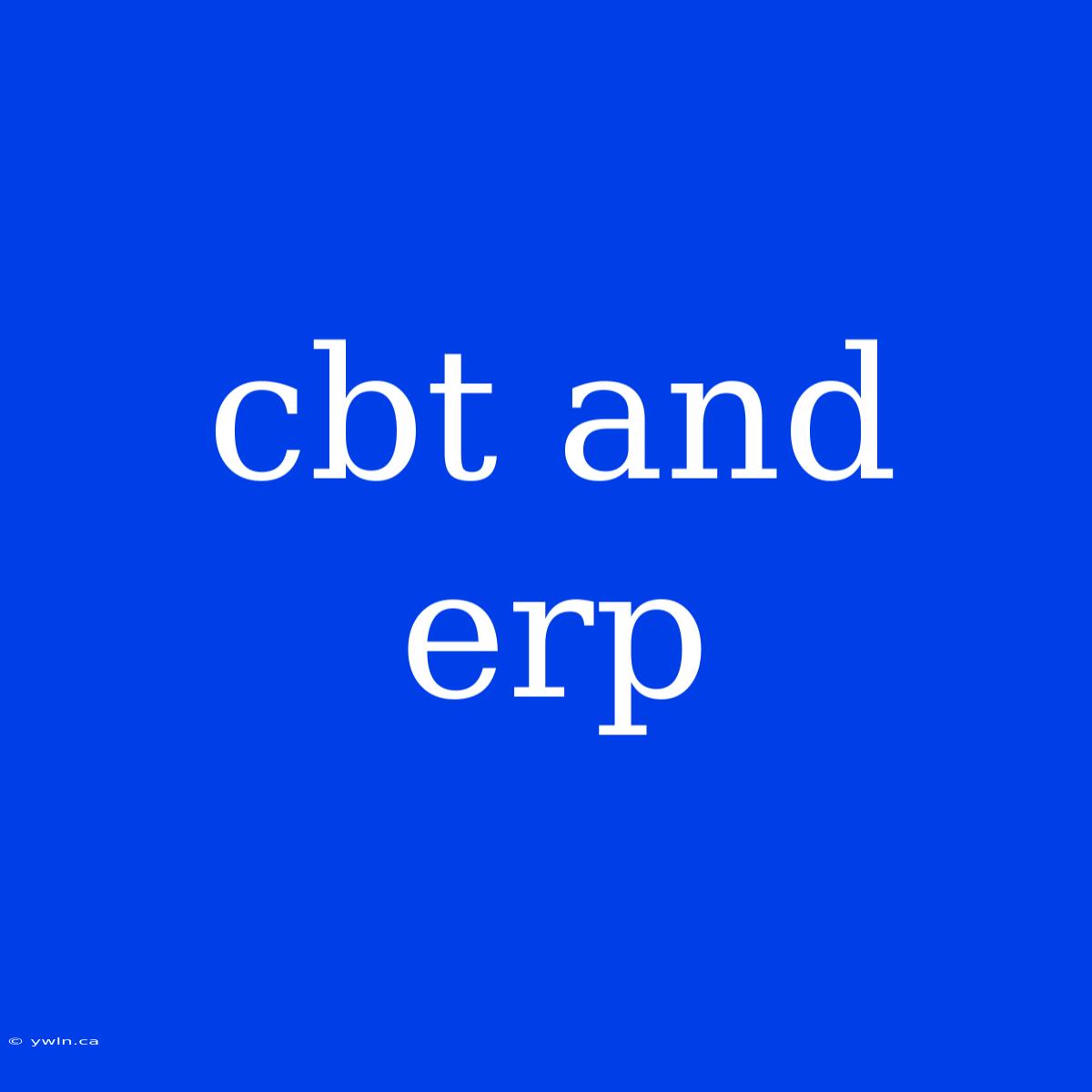 Cbt And Erp