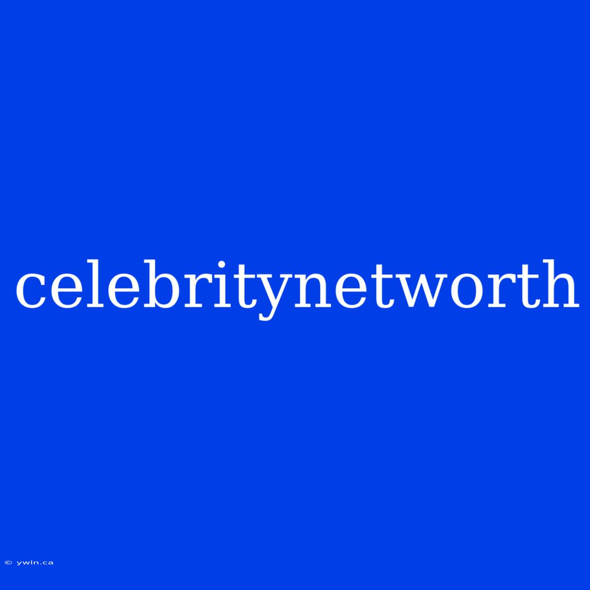 Celebritynetworth