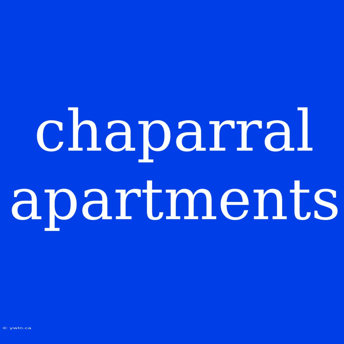 Chaparral Apartments