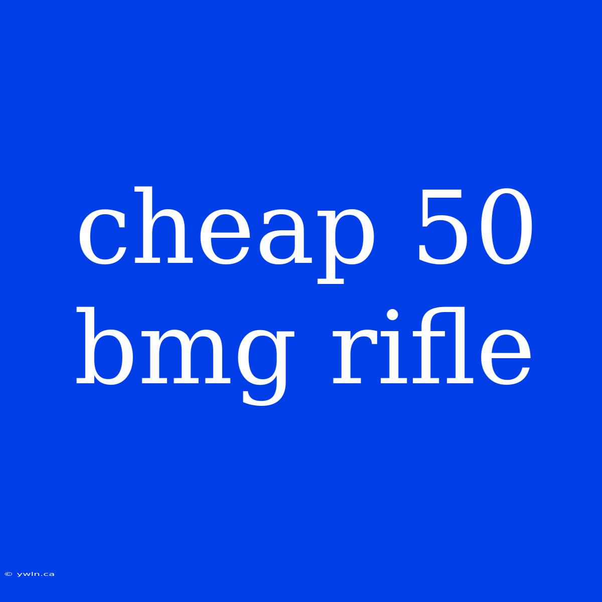 Cheap 50 Bmg Rifle