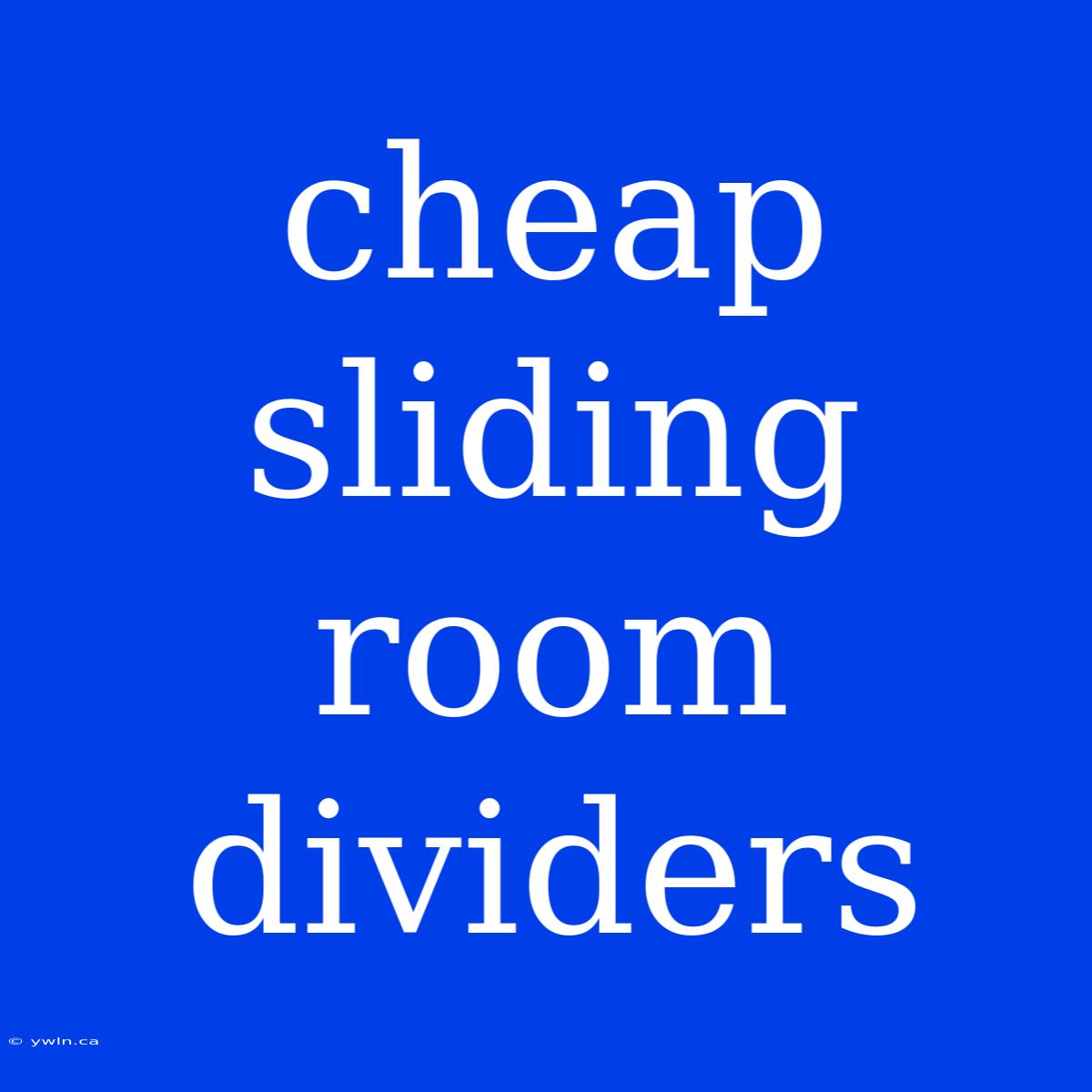 Cheap Sliding Room Dividers