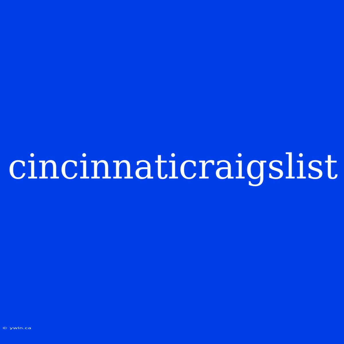 Cincinnaticraigslist