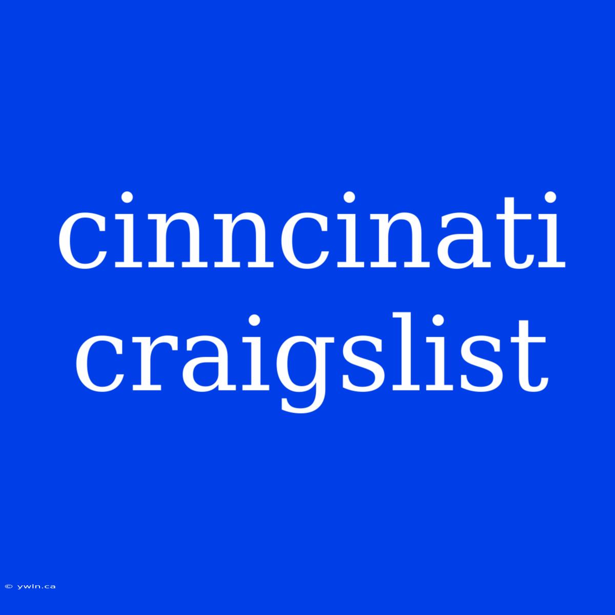 Cinncinati Craigslist