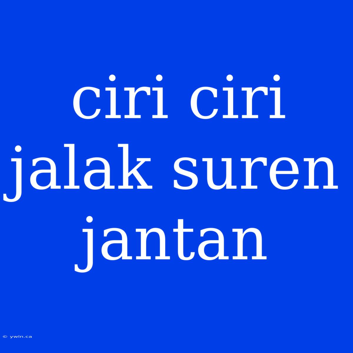 Ciri Ciri Jalak Suren Jantan