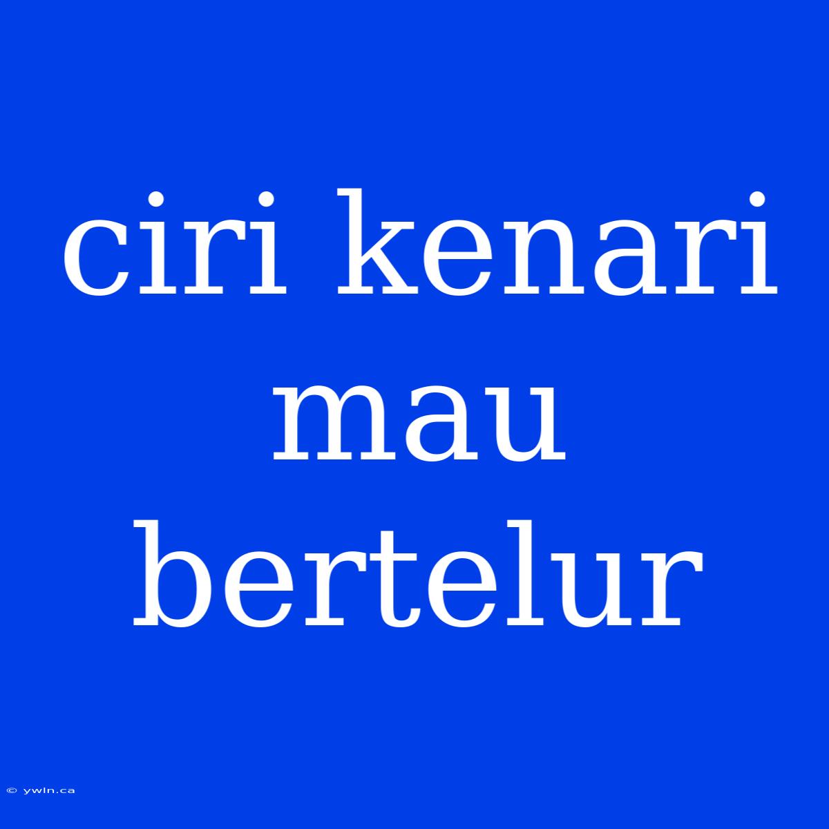 Ciri Kenari Mau Bertelur