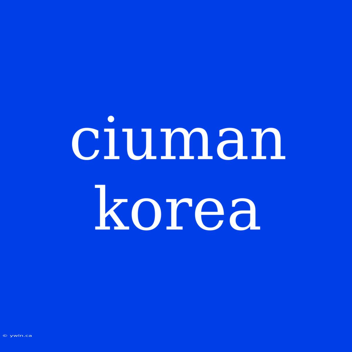 Ciuman Korea