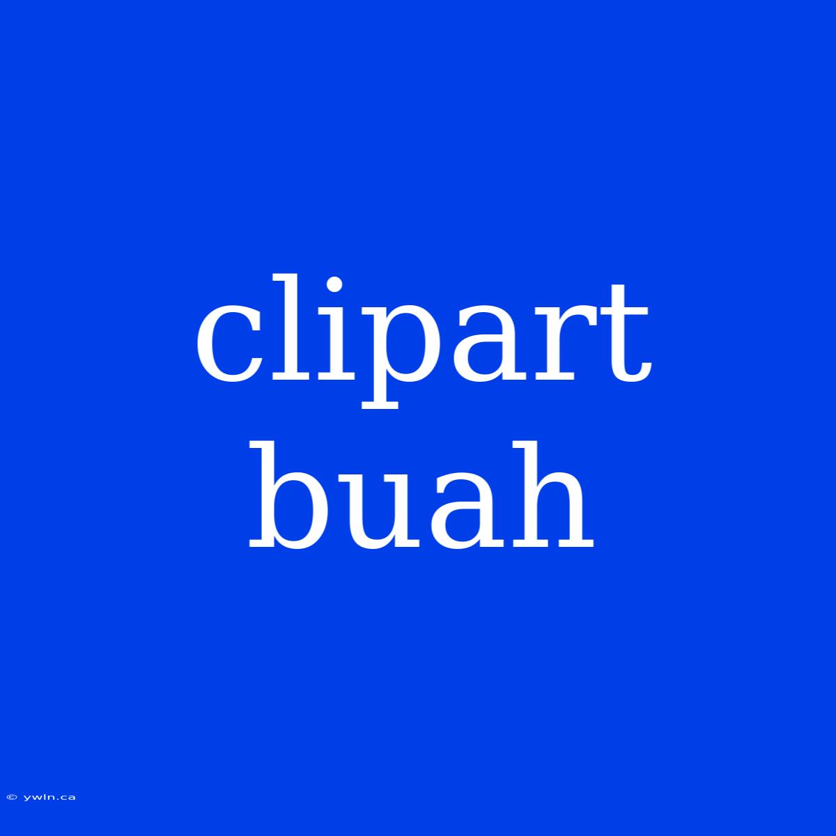 Clipart Buah