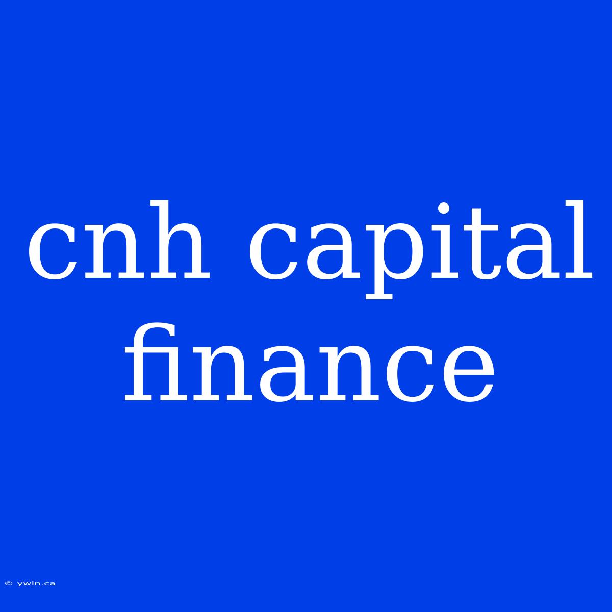 Cnh Capital Finance