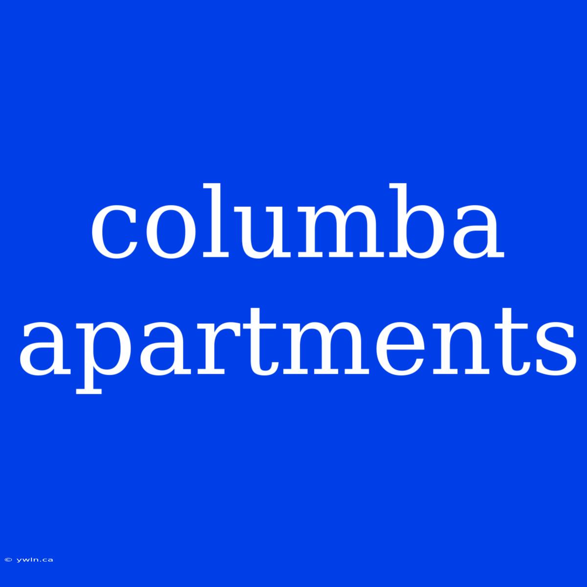 Columba Apartments