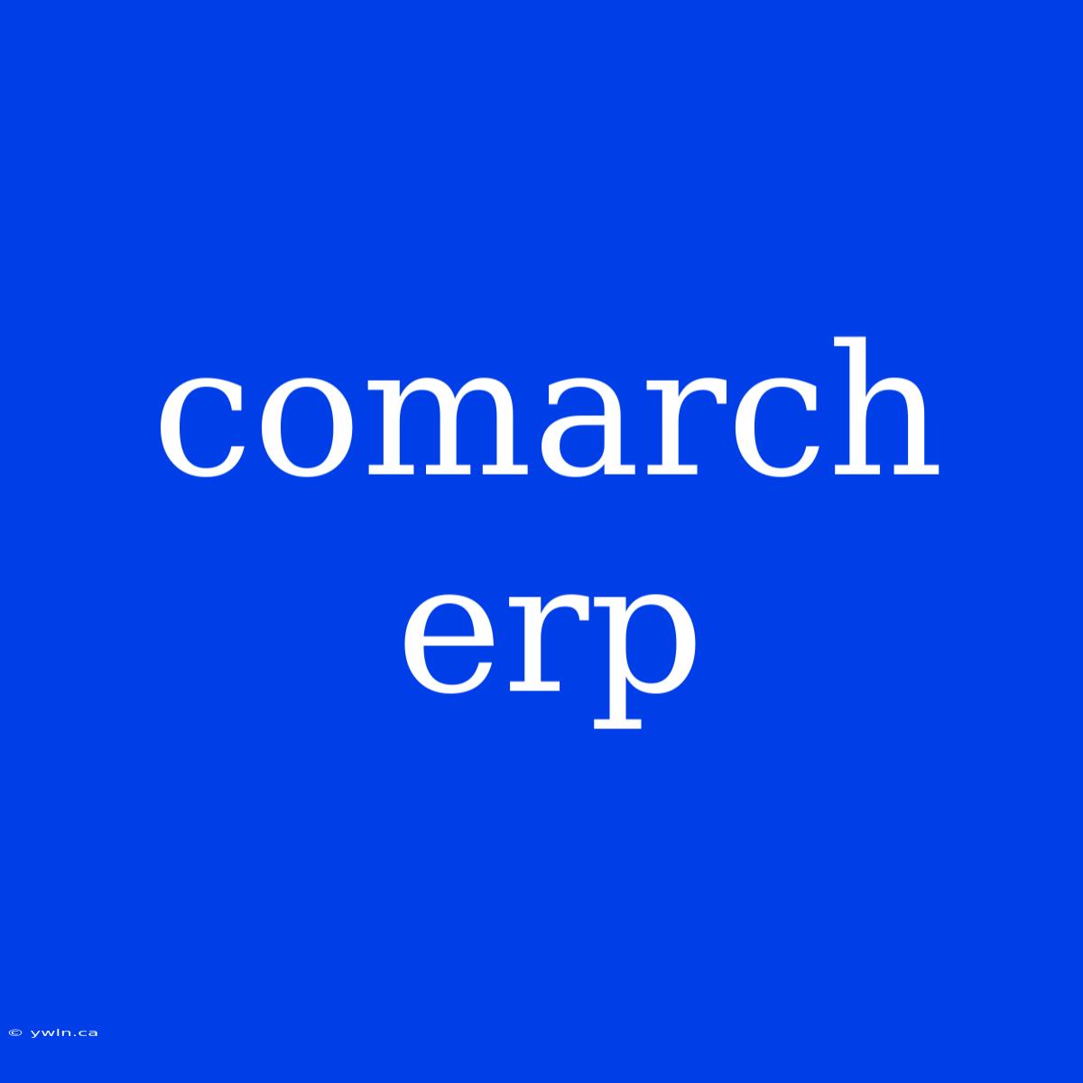 Comarch Erp