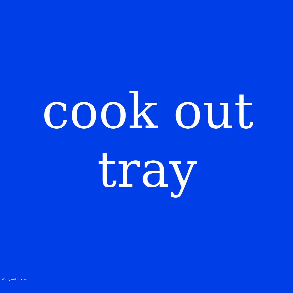 Cook Out Tray