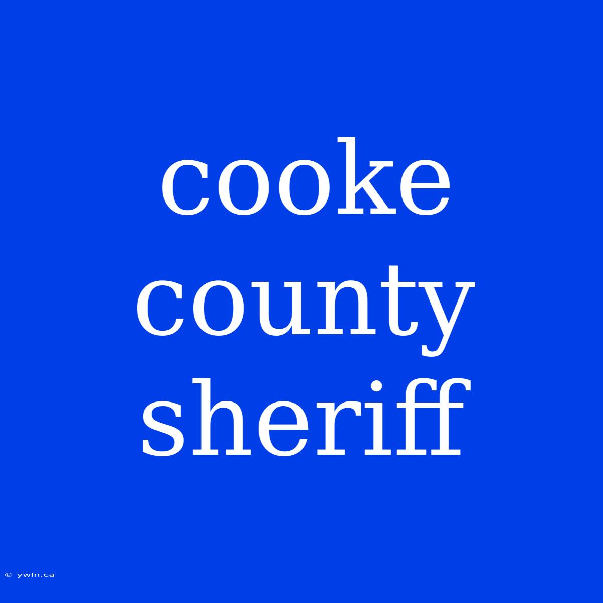 Cooke County Sheriff