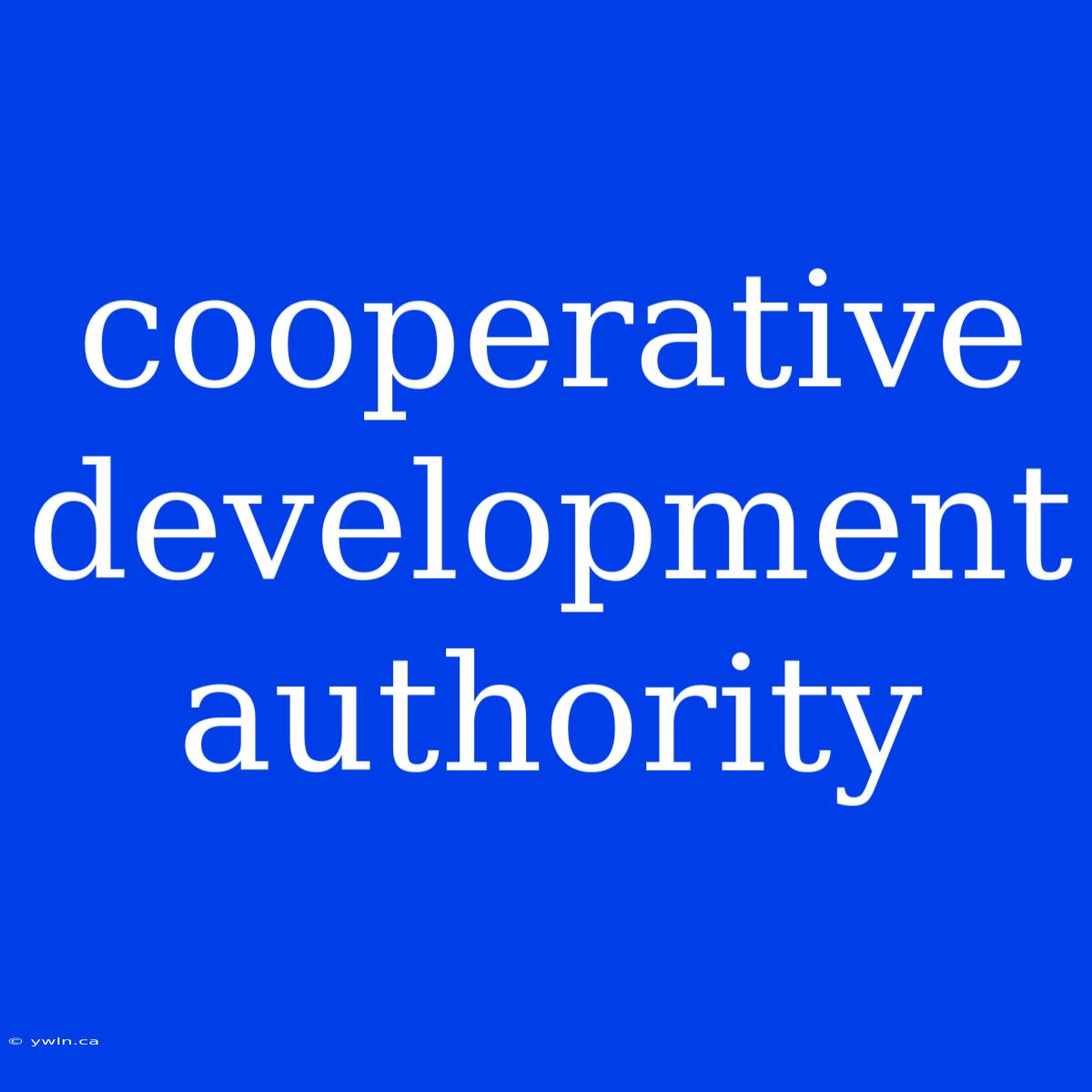 Cooperative Development Authority