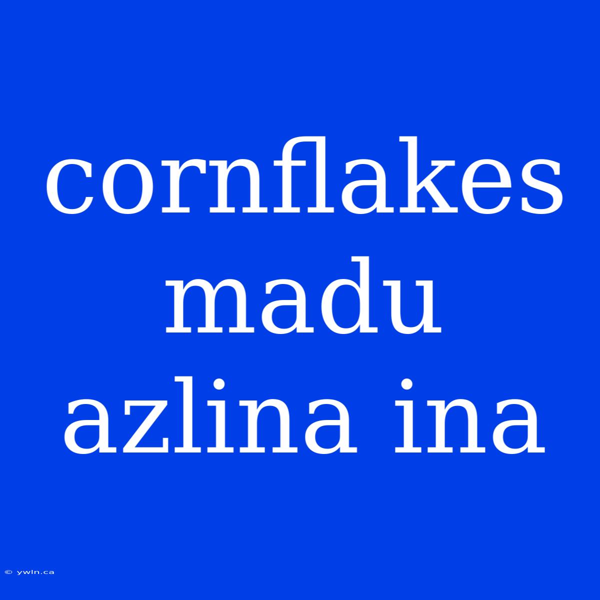 Cornflakes Madu Azlina Ina