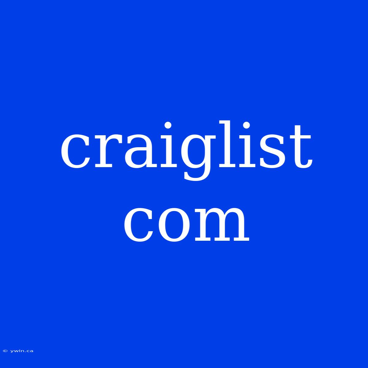 Craiglist Com