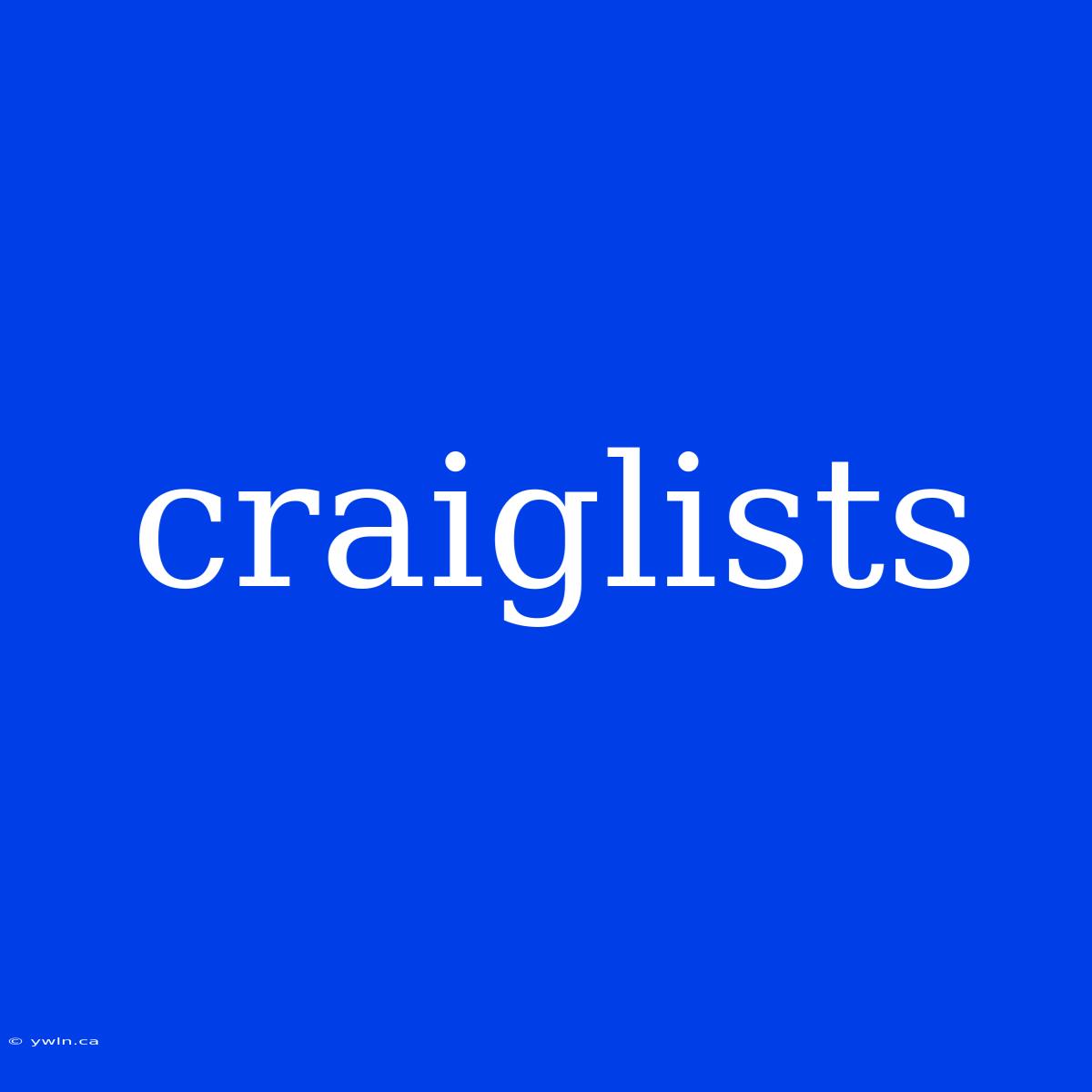 Craiglists