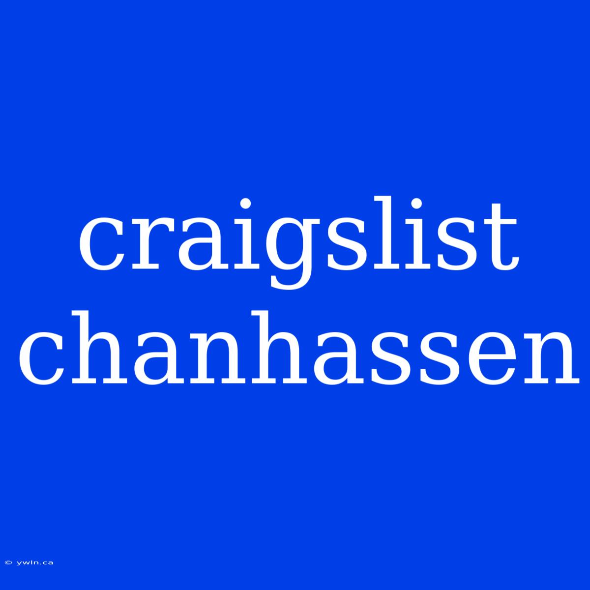 Craigslist Chanhassen