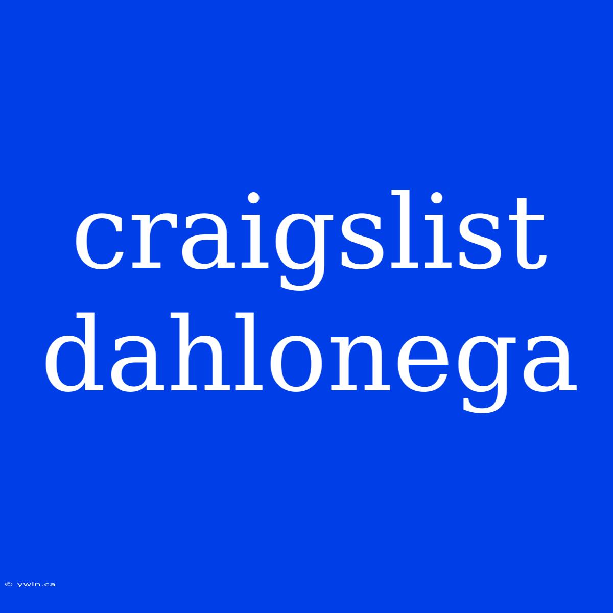 Craigslist Dahlonega