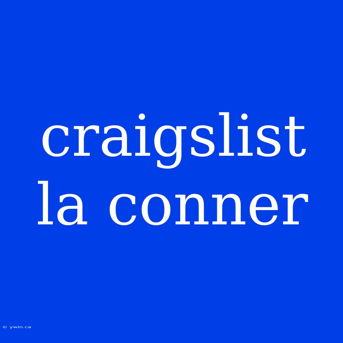 Craigslist La Conner