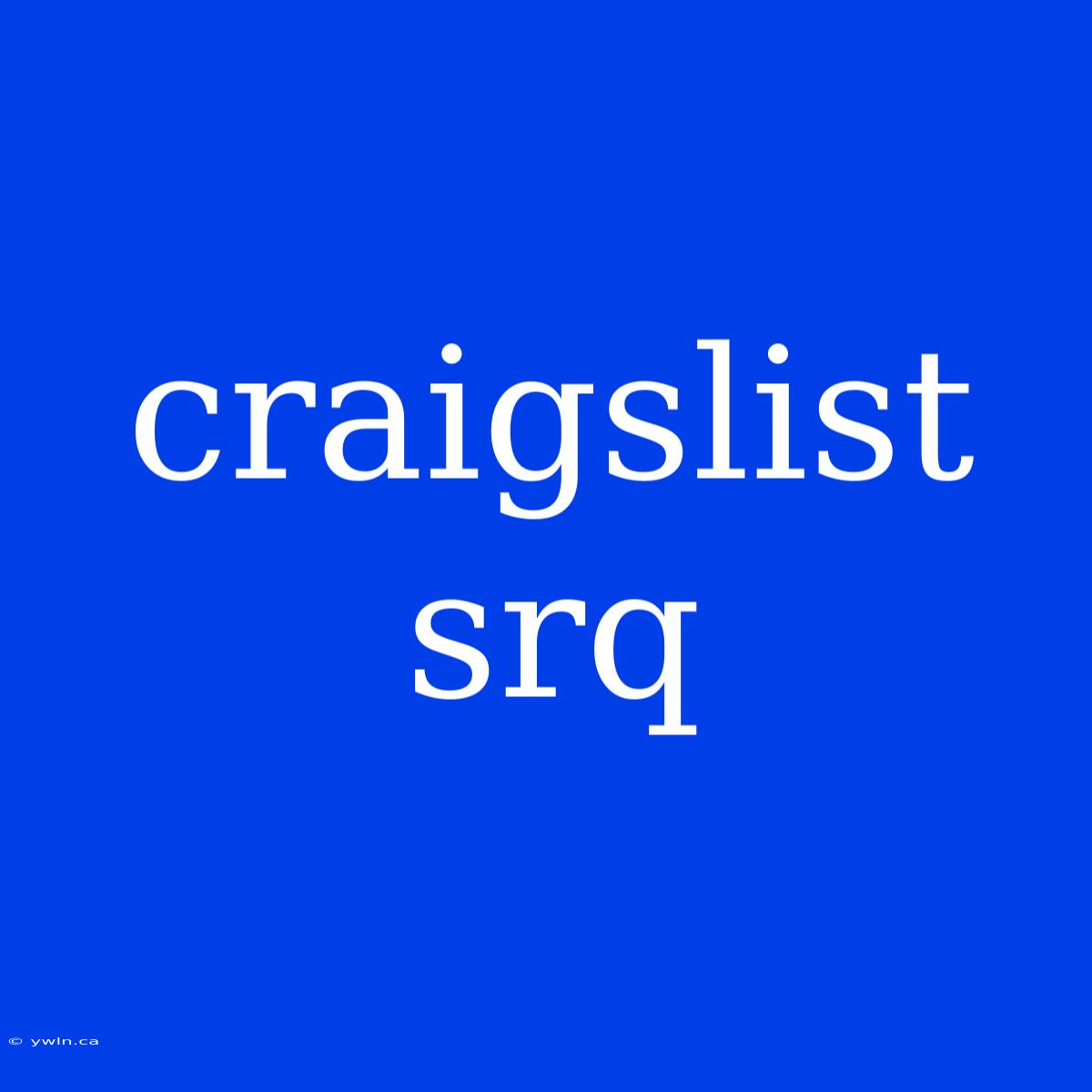 Craigslist Srq