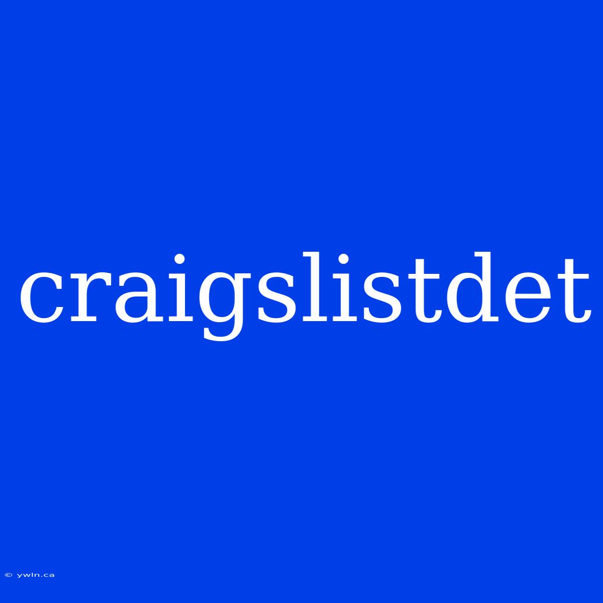 Craigslistdet