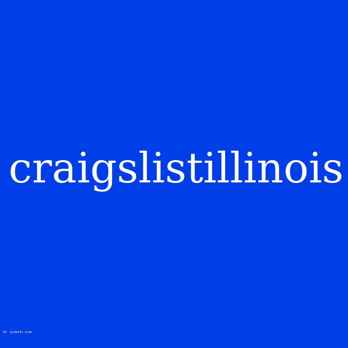 Craigslistillinois