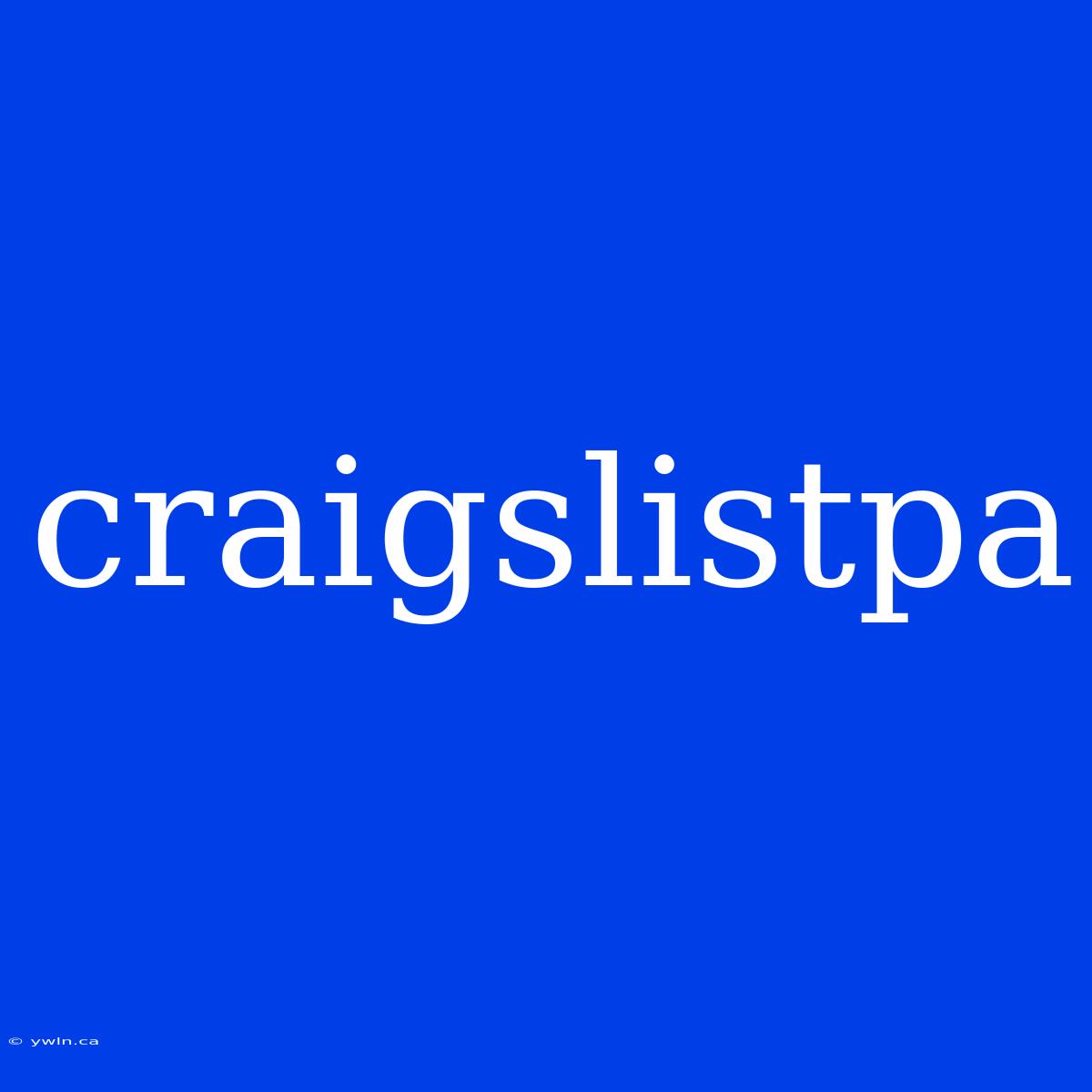 Craigslistpa