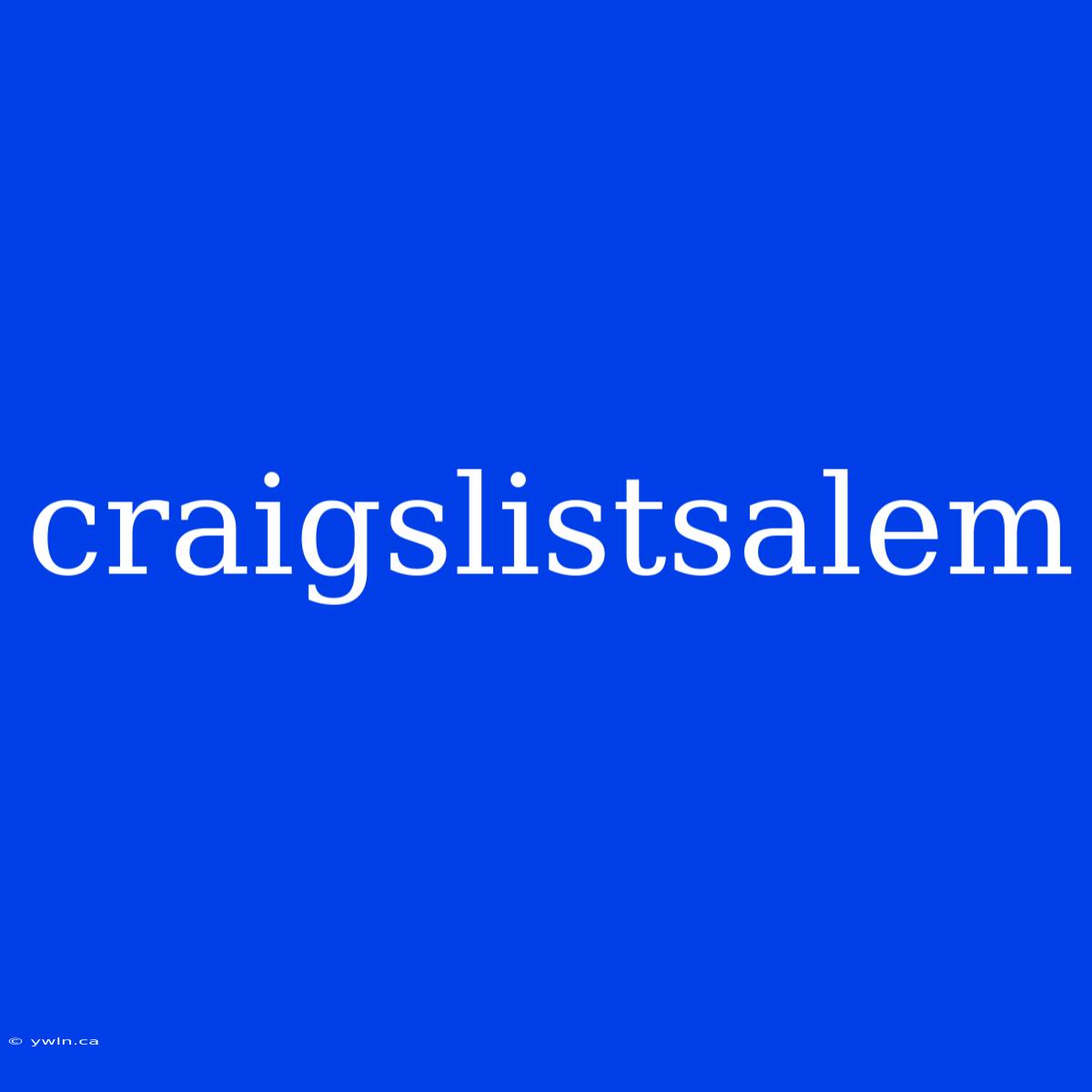 Craigslistsalem