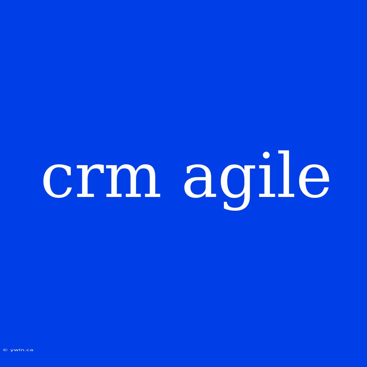 Crm Agile