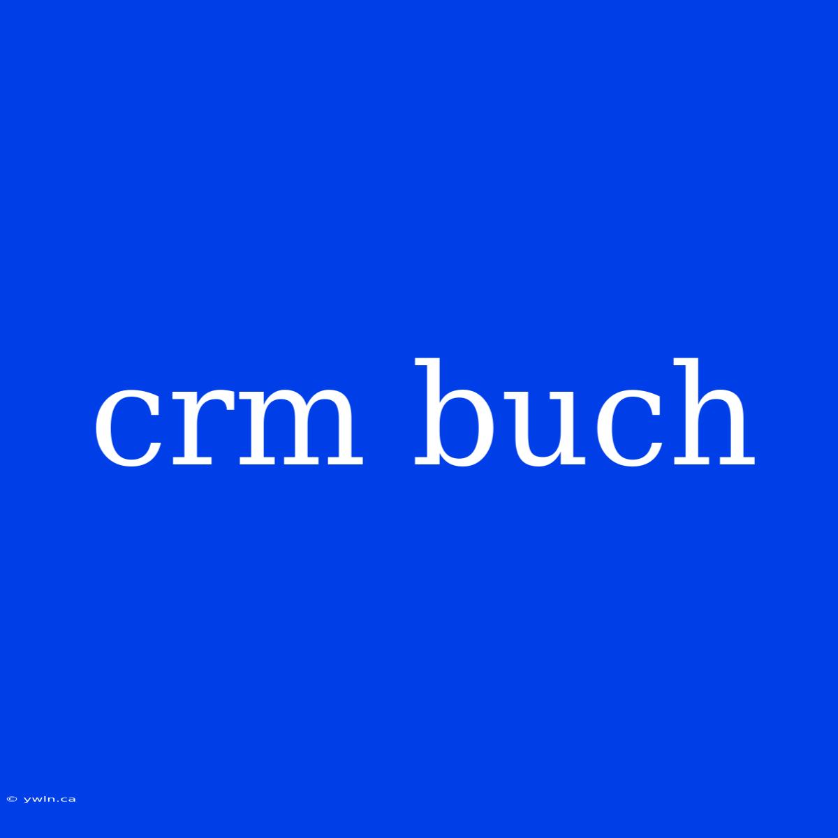 Crm Buch