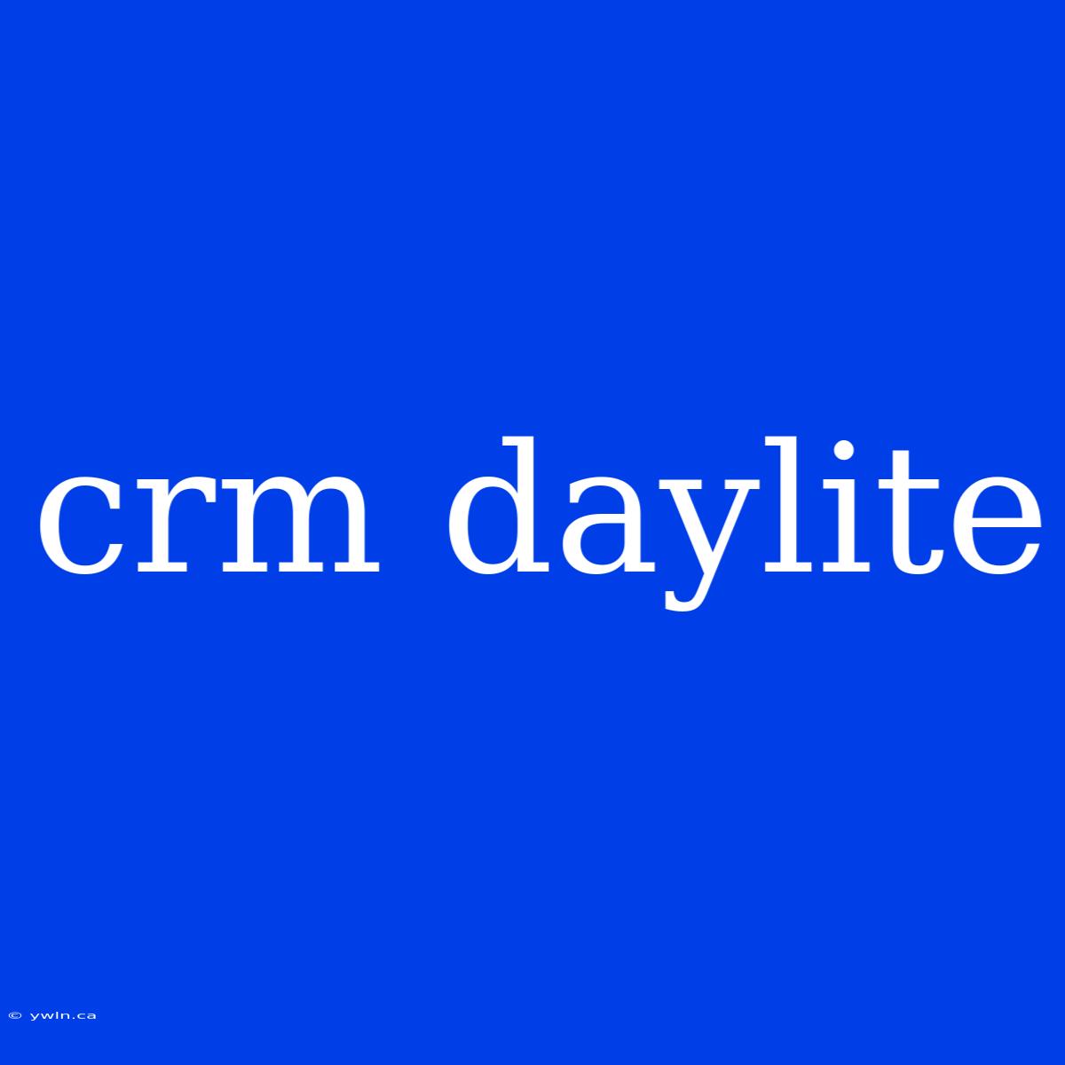 Crm Daylite