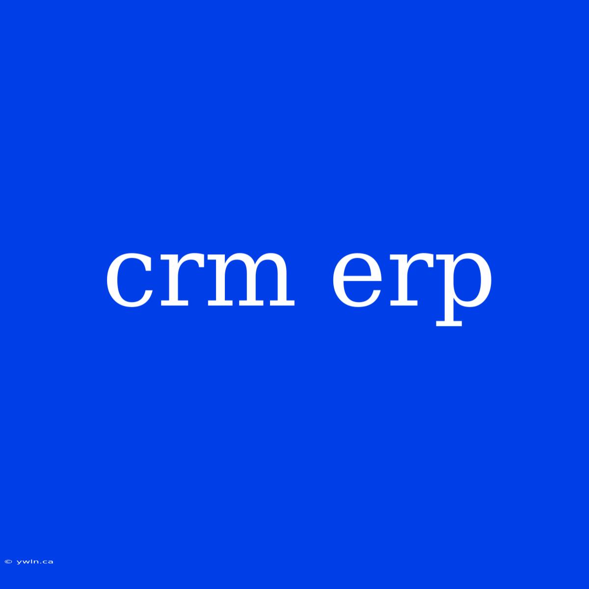 Crm Erp